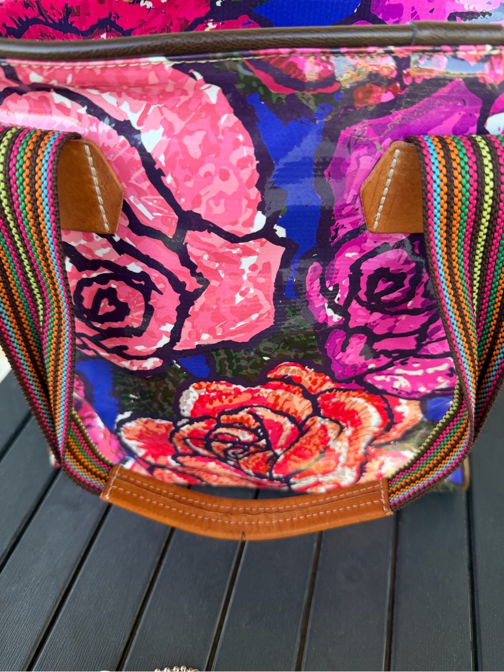 Consuela PARKER ROSIE ROYAL Classic Tote Donkey Chaquira Charm - Picture 5 of 14